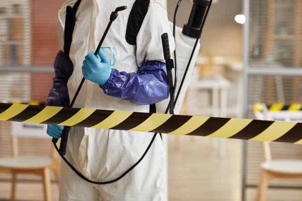 Professional Biohazard Cleanup technician working in Hydes, MD